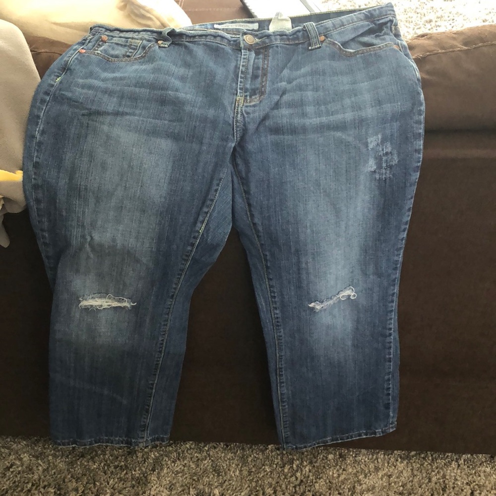 crop jeans
